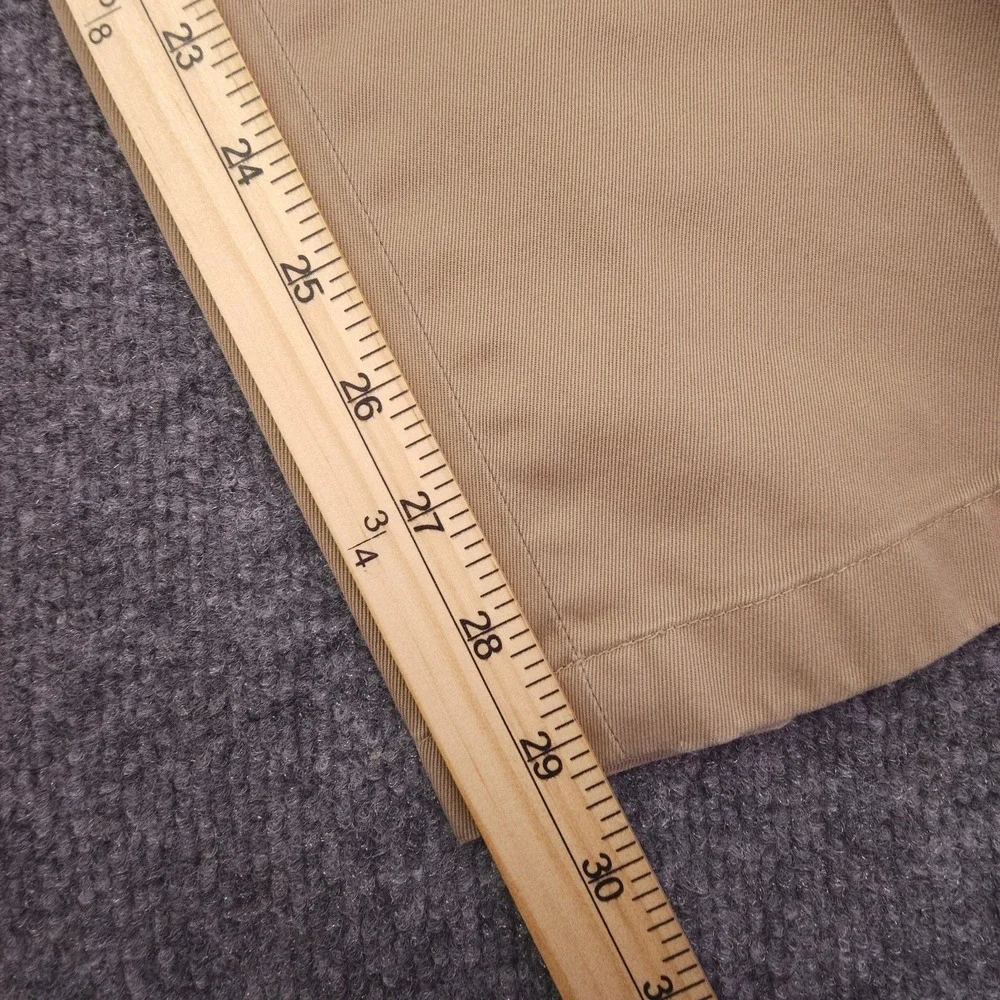Jos. A. Bank Pants Mens 36x30 Beige Traveler Tailored Fit Flat Front 100% Cotton